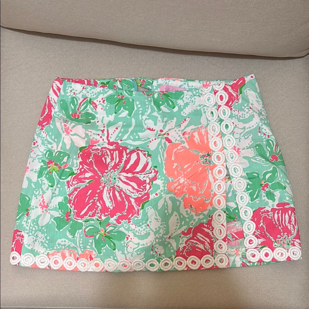 Lilly Pulitzer Lenore Skort in Poolside Blue